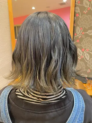 ミディアム カラー ヘアアレンジ Design Color🐰アユミのヘアスタイル