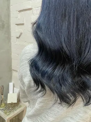 セミロング カラー 【ピンク/韓国ヘア/ ヘアセット】亜海のヘアスタイル