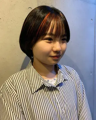 ショート カラー 似合わせウルフ/ レイヤー/山本祐輔のヘアスタイル