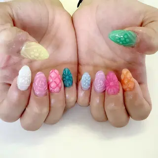 ネイル 💎🐰 saki. m 🐰💎のネイルデザイン