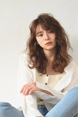 ロング パーマ 千 田のヘアスタイル