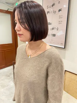 ショート ayu/伏見/名古屋 /パーマ/艶カラーのヘアスタイル