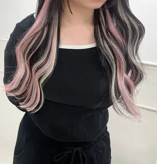 ロング りおな/エクステ /ミルクティーカラーのヘアスタイル