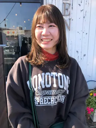 セミロング デザインカット🎨 ボブ🫟おざきのヘアスタイル