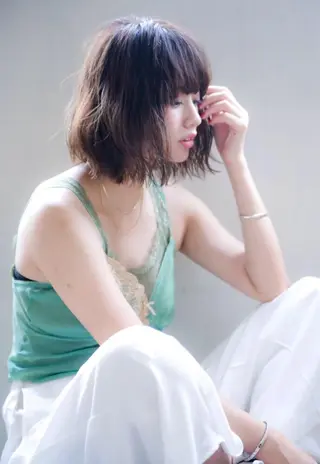 ミディアム カラー hao所属・西山 頌太のヘアスタイル