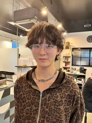 ショート パーマ メンズ dogstar小林諒 レイヤー/パーマのヘアスタイル