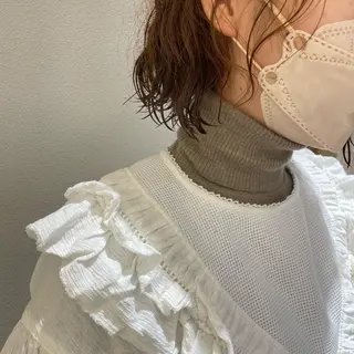 ミディアム 骨格診断/似合わせ カットあさみななこのヘアスタイル