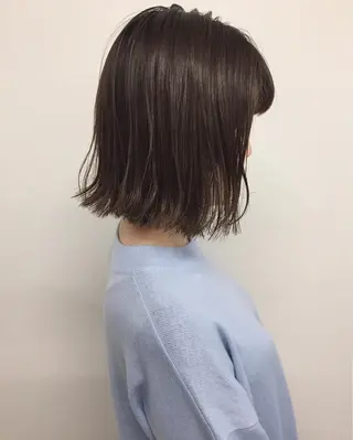 ショート カラー 色白に見える暗髪 梅田・増田のヘアスタイル