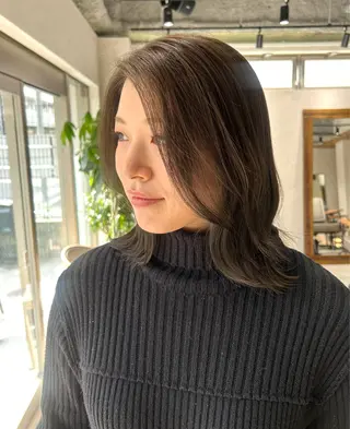 ミディアム カラー 🌷横浜/レイヤー /艶カラー🌷のヘアスタイル