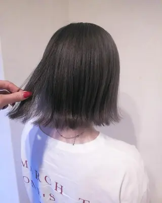 ミディアム カラー JIL BLAN 京都所属・RU RIのヘアスタイル