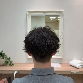 ミディアム パーマ メンズ 🐠寒色系×パーマ 櫻井　麿偉🐏のヘアスタイル