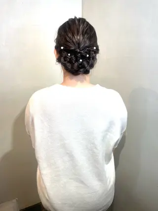 ロング ヘアアレンジ BeBe /スタイリストのヘアスタイル