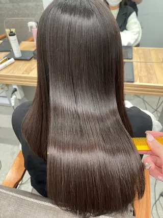 セミロング かめい りなのヘアスタイル