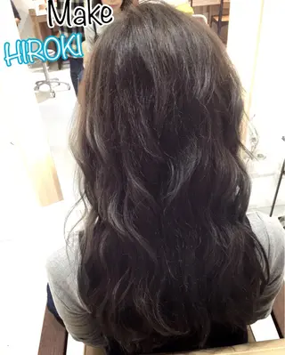 ショート ミディアム セミロング ロング カラー パーマ ヘアアレンジ メンズ マツエク・マツパ 小顔カット✨ 透明感カラー/村上のヘアスタイル