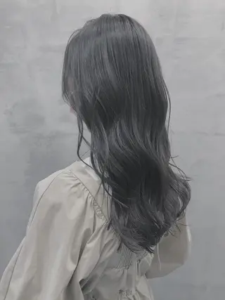 セミロング カラー マンツーマン／韓国 ヘア‎Amiのヘアスタイル