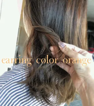 セミロング カラー MOLLA 浅香山店所属・谷口ゆめ/縮毛矯正/ 大人女子/眉ワックスのヘアスタイル