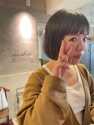 ショート さの あやねのヘアスタイル