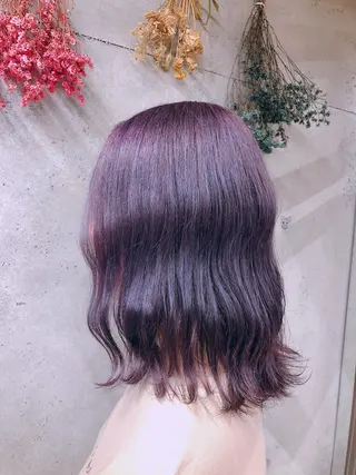 ミディアム カラー wakana 【ブリーチカラー】のヘアスタイル