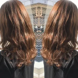 セミロング カラー 柴田 祐輔のヘアスタイル