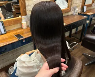 セミロング カラー 小顔似合わせカット ┊︎＊AYANO＊のヘアスタイル