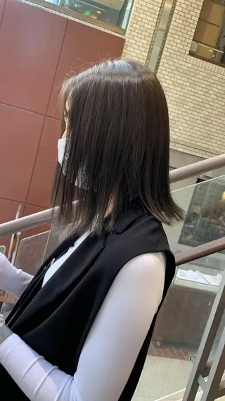 ミディアム 名古屋/伏見/花屋 併設/不破新のヘアスタイル