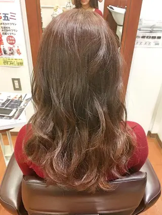 セミロング ロング カラー 【t.a.g（タグ）】所属・ノンダメージ髪質改善 カラー💎/KURAのヘアスタイル