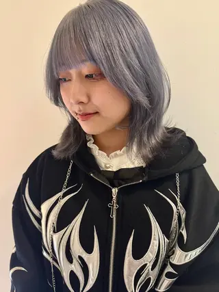 ミディアム カラー コイデ リュウセイのヘアスタイル