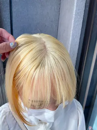 ショート ❄️💛エクステ ブリーチ❄️yukiのヘアスタイル