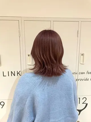 ミディアム カラー ヤマナカ エリカのヘアスタイル