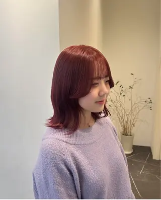 カラー mahiro/暖色 カラー/カットモデルのヘアスタイル