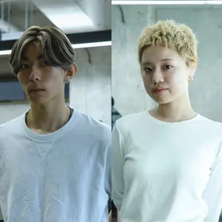 カラー あずまりんの/メンズ /ホワイトベージュのヘアスタイル