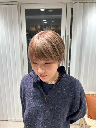 ショート カラー メンズヘア/透明感 カラー/ayatoのヘアスタイル