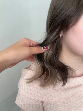 カラー Off-White 大阪所属・offwhite Nano🪩🧡のヘアスタイル