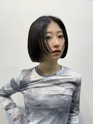 ミディアム カラー 山中 束真のヘアスタイル