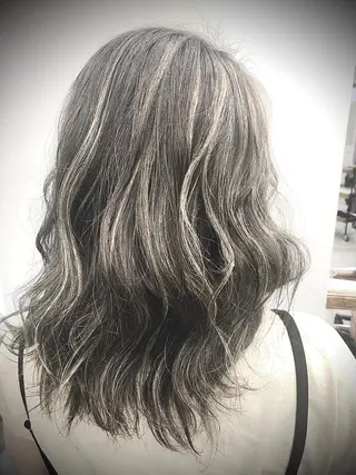 セミロング カラー 🌟髪質改善ケアカラ ー美髪縮毛矯正y🌟のヘアスタイル