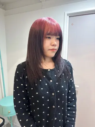 セミロング カラー 🩵izu 🩵のヘアスタイル