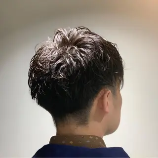 ショート パーマ メンズ ヒロ銀座 バーバーショップ神楽坂所属・ひらお あおとのヘアスタイル