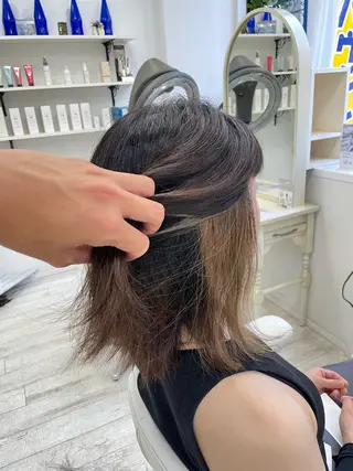 ミディアム 新籾 尚哉のヘアスタイル