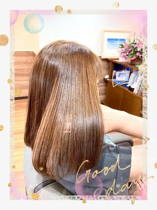 セミロング カラー Annon プライベートサロンのヘアスタイル