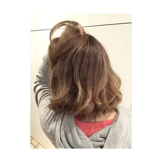 ショート ミディアム セミロング ロング カラー due hair 京都駅前店 MILBON オージュア認定サロン【デューヘアー】所属・ハイトーンブリーチ 土坂 由志【京都】のヘアスタイル