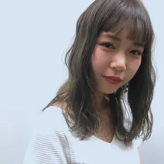 ミディアム カラー 日々所属・谷 大地のヘアスタイル