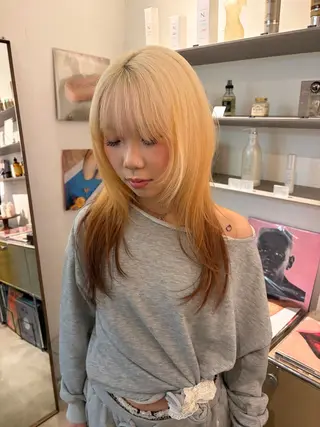 カラー Ravo所属・キラ/ハイトーン/ 福岡美容室のヘアスタイル