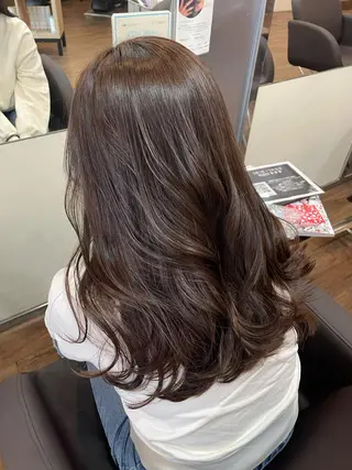 セミロング カラー 透明感韓国ヘア♡ みつきのヘアスタイル