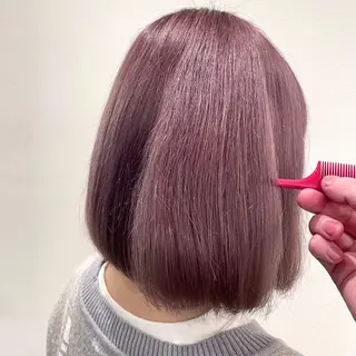 ミディアム カラー GO TODAY シェアサロン 原宿Verno店所属・髪質改善/ブリーチ/ ボブ特化/よしきのヘアスタイル