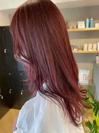 セミロング カラー SALOWIN下北沢所属・hazuki 🌝のヘアスタイル