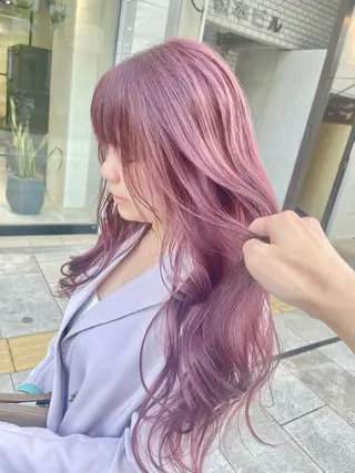 ロング カラー ヘアアレンジ filo byFeria渋谷所属・縮毛矯正/美髪 髪質改善/石田幸輔のヘアスタイル