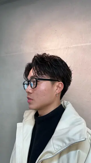 ショート パーマ メンズ Alo所属・💥メンズパーマ /表参道/モント💥のヘアスタイル