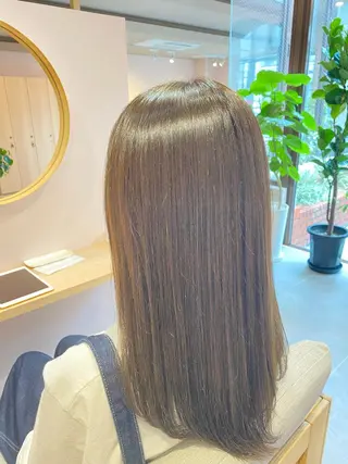 セミロング カラー nagisa /縮毛矯正のヘアスタイル