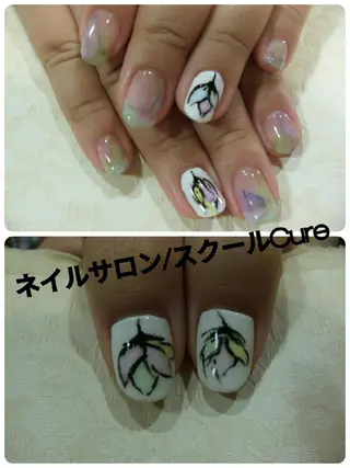 ミディアム ネイル ネイルサロン Cureのネイルデザイン