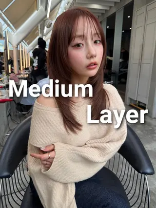 セミロング 廣瀬双葉 トップスタイリストのヘアスタイル